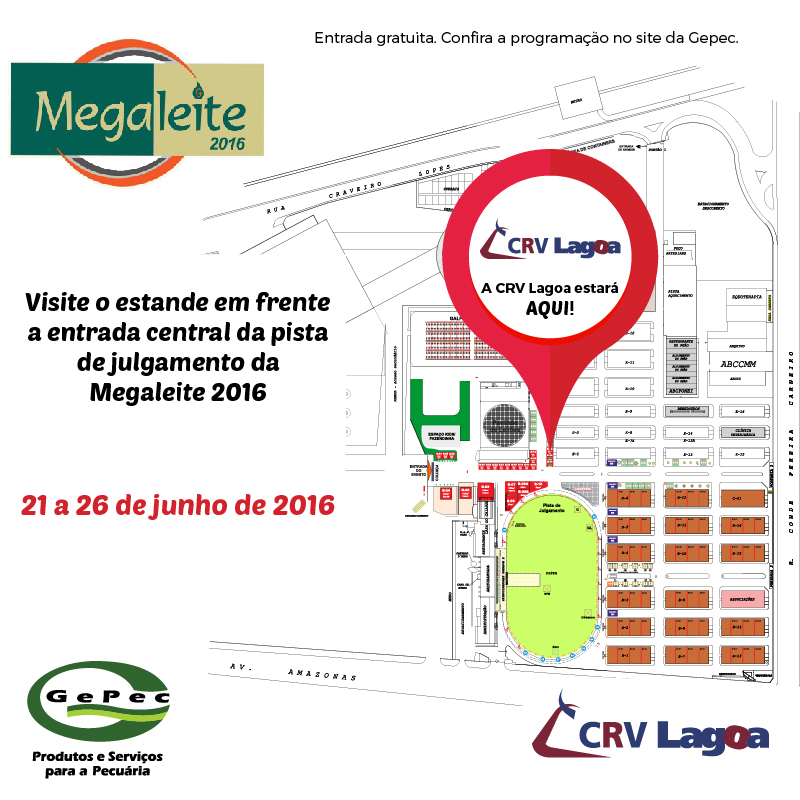 A Gepec e a CRV Lagoa marcarâo presença na Megaleite 2016. ツ Visite nosso stand